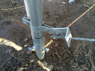 largr ground screw pile bracket system